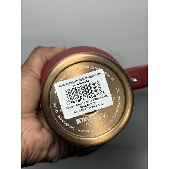 Stanley 2024 Holiday Comfort and Joy GILDED POMEGRANATE 40oz Quencher BNWT BNIB - Picture 5 of 6